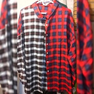Women's Plus Size Plaid Shirt